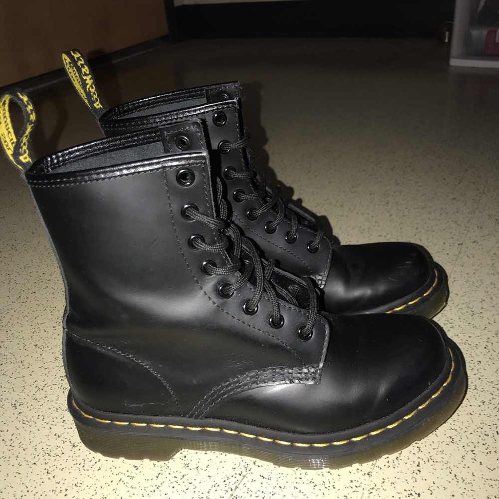 Classic black matte Doc Martens